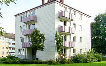 Balkonfassade eines unserer Mietobjekte in Mönchengladbach-Bonnenbroich