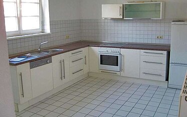 Küche einer unserer Mietwohnungen in Duisburg-Ruhrort