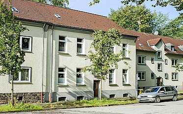 Straßenansicht eines unserer Mietobjekte in Gelsenkirchen-Bulmke-Hüllen 2
