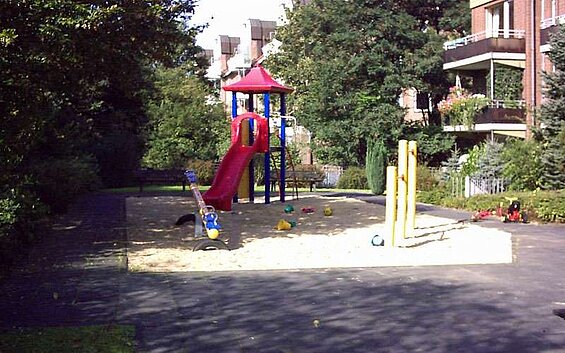 Spielplatz in unserem Mietbestand in Düsseldorf-Lichtenbroich