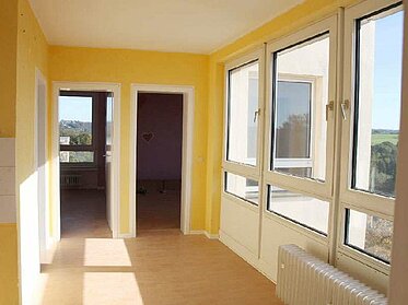Innenansicht mit Blick auf Fenster einer unserer Mietwohnungen in Solingen-Kannenhof