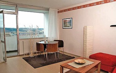 Beispiel-Wohnzimmer einer unserer Mietwohnungen in Kreuztal