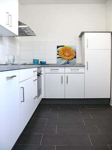 Küche einer unserer Musterwohnungen in Düsseldorf-Hassels 