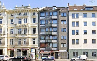  Straßenansicht eines unserer Mietobjekte in Düsseldorf-Oberbilk