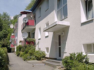 Hauseingang eines unserer Mietobjekte in Gummersbach
