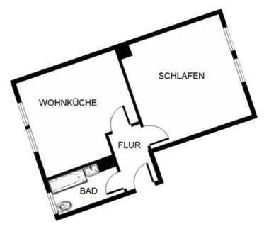 Beispiel-Grundriss unserer Mietwohnungen in Gelsenkirchen-Bulmke-Hüllen 2