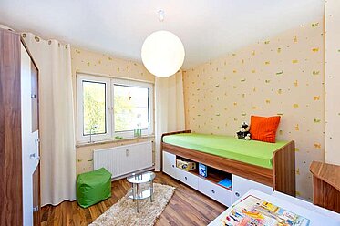 Kinderzimmer einer unserer Mietwohnungen in Menden