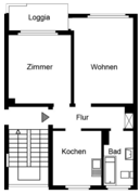 Beispiel-Grundriss unserer Mietwohnungen in Moers-Hülsdonk 3